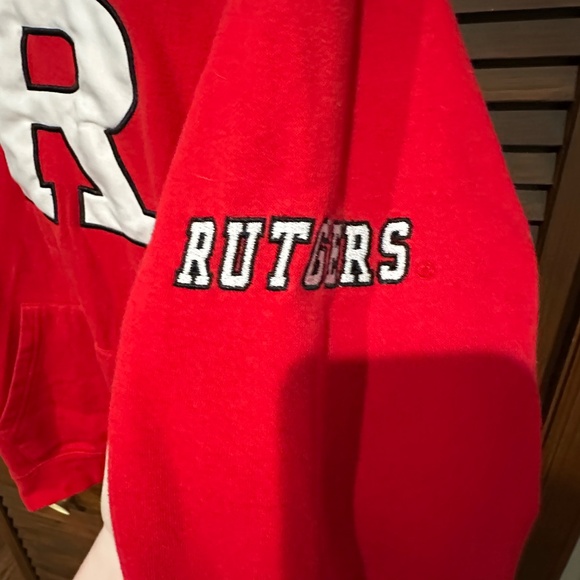 Red Rutgers Hoodie, Size L (16-18), Colosseum, good condition. - Picture 3 of 7